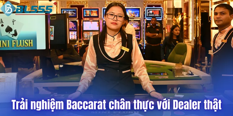 Trải nghiệm Baccarat chân thực với Dealer thật